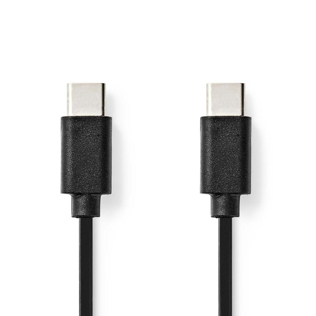 Nedis CCGP60700BK10 USB-C - USB-C kábel 1m fekete