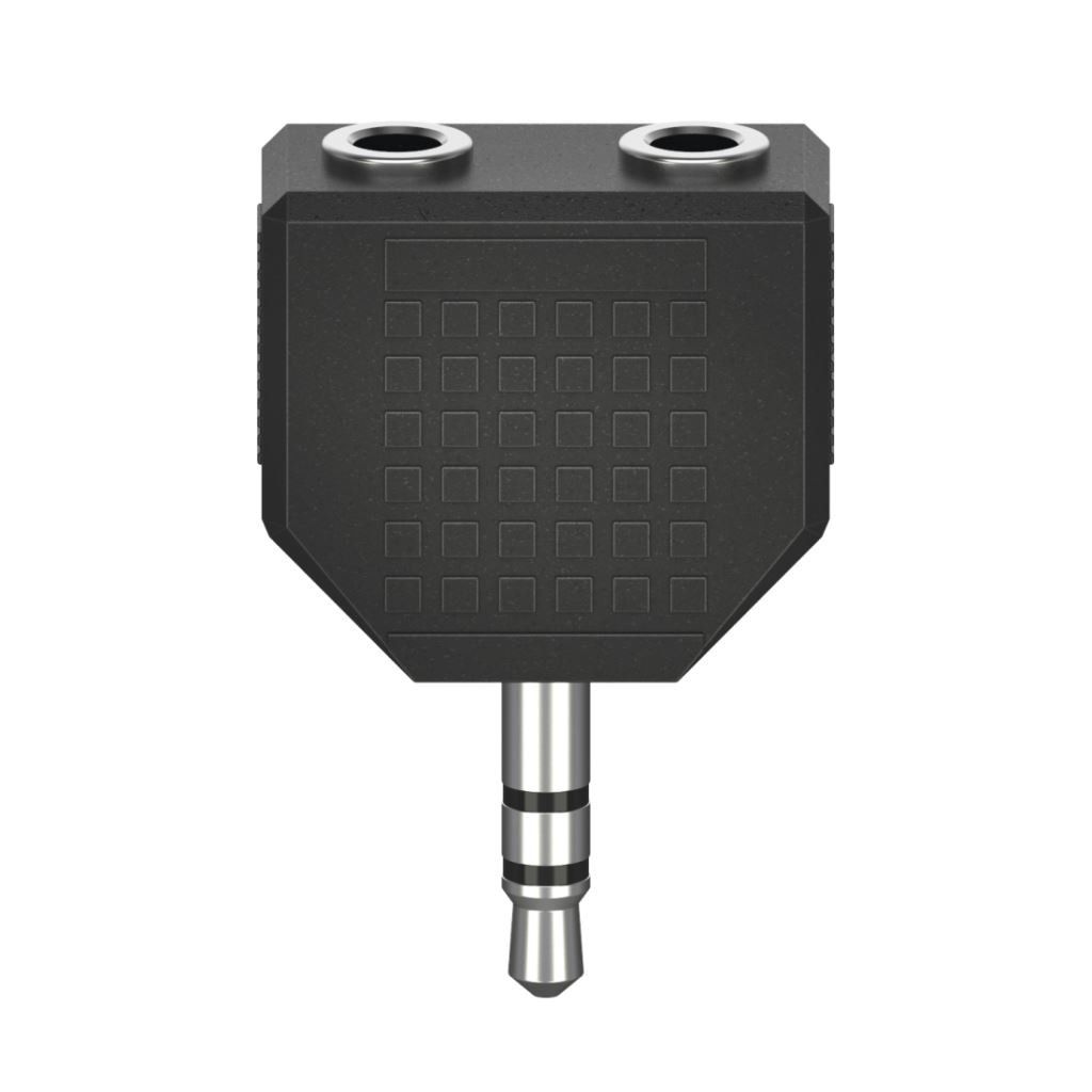 Hama 3.5mm Jack -> 2 x 3.5mm Jack anya elosztó adapter fekete (205191)