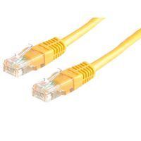 Roline UTP CAT5e patch kábel 0.5m sárga