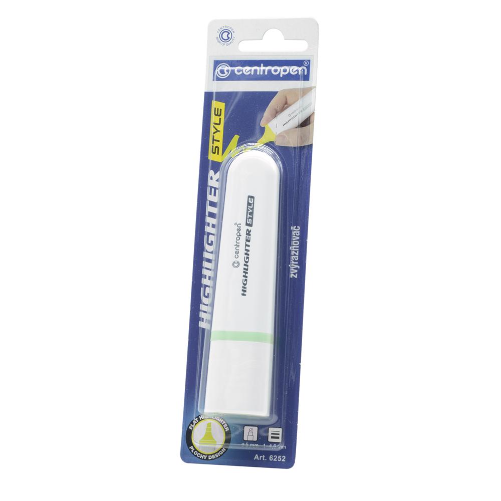 Centropen Szövegkiemelő 1-4,6mm, vágott hegyű,  6252 pasztellzöld (462526060)