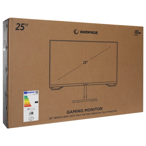Rampage 25"  CRIMSON CR25R180 IPS  180Hz Monitor 