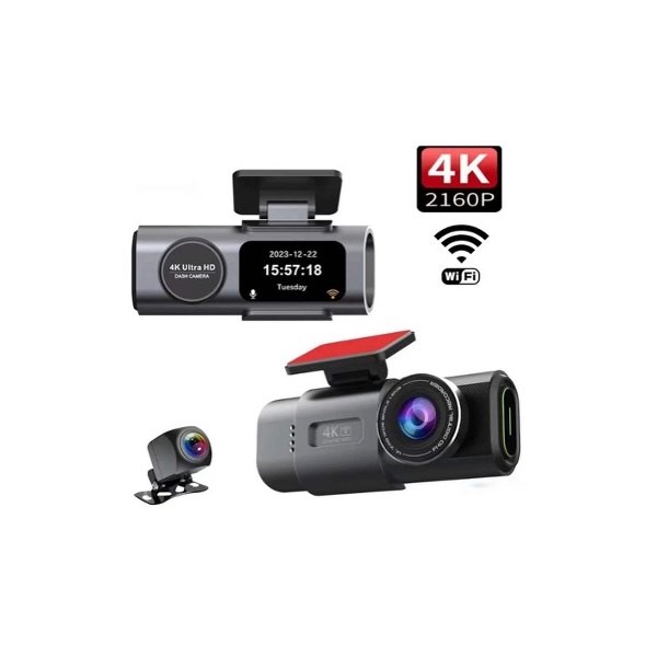 BLACKBIRD K309 4K+4K Wifi applikációs vezérlés Autós Kamera