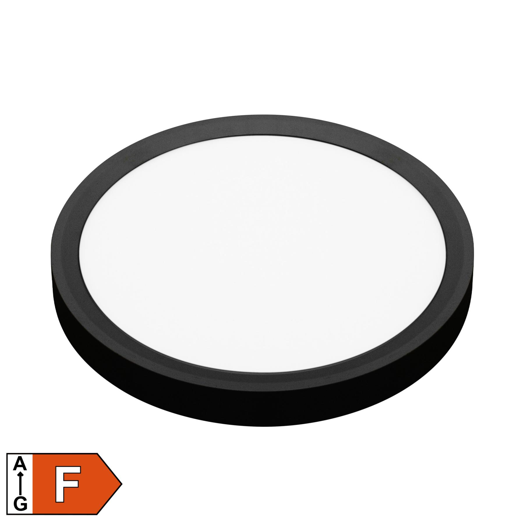 Home LED-es fali/mennyezeti lámpa, 1850 lumen, választható színhőmérséklet, beltéri kivitel, fekete (RCC1823B)