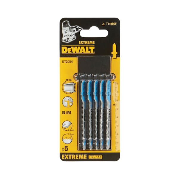 DEWALT Dekopírfűrészlap fém 5db  T118EOF 1,5-4mm