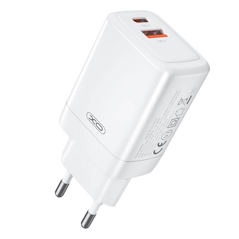 XO CE16  45W 1x USB-C 1x USB-A Fali töltő