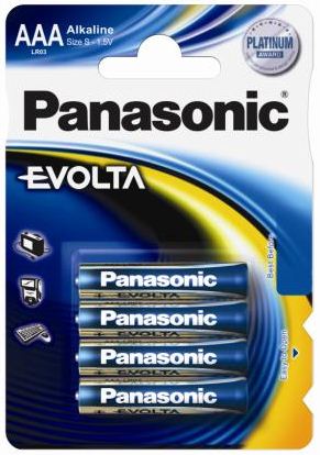 Panasonic 1.5V Alkáli AAA ceruza elem EVOLTA (4db / csomag) (LR03EGE/4BP) Panasonic 1.5V Alkáli AAA ceruza elem EVOLTA (4db / csomag) (LR03EGE/4BP)