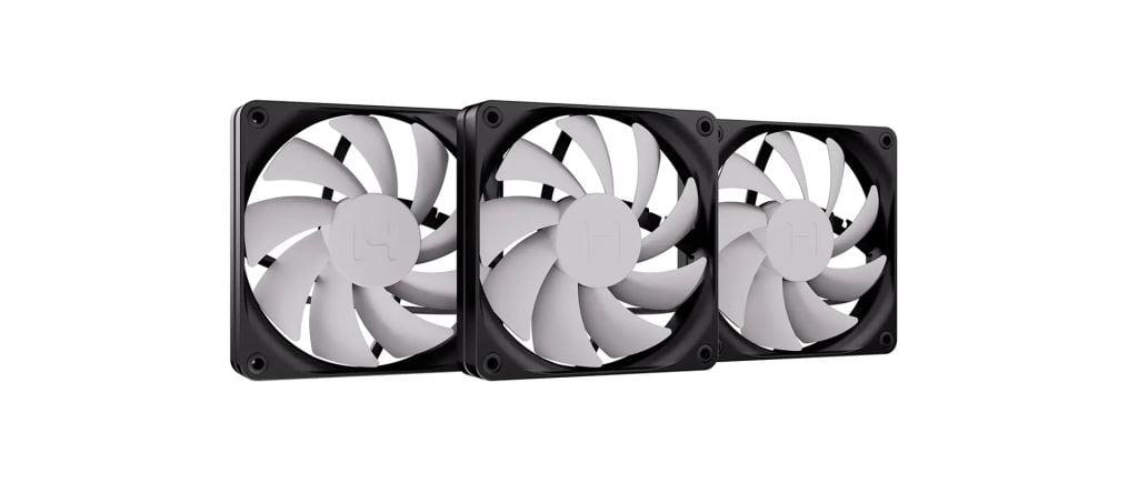 HYTE FAN-HYTE-001 flow FA12 hűtő ventilátor szürke-fekete 3db HYTE FAN-HYTE-001 flow FA12 hűtő ventilátor szürke-fekete 3db