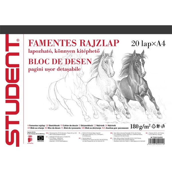 ICO Student A4 20lapos skiccfüzet ICO Student A4 20lapos skiccfüzet