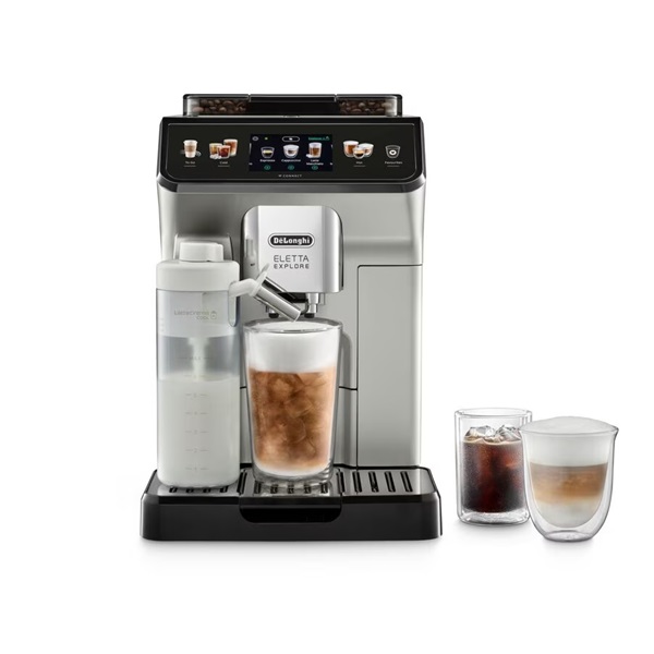 DeLonghi ECAM450.65.G Eletta Explore 19 bar automata kávéfőző tejhabosítóval DeLonghi ECAM450.65.G Eletta Explore 19 bar automata kávéfőző tejhabosítóval