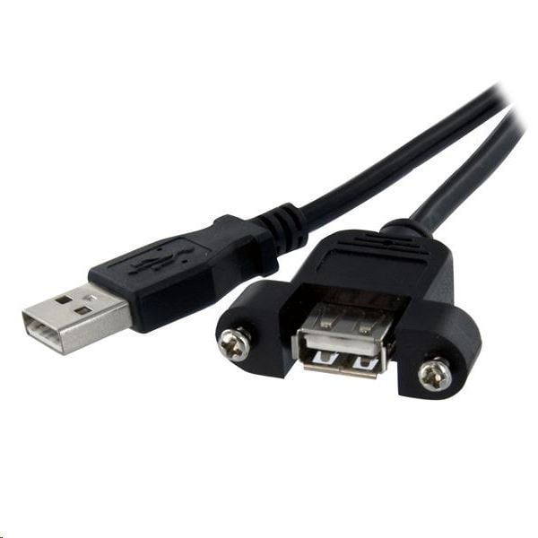StarTech.com USB hosszabbító kábel fekete (USBPNLAFAM2)