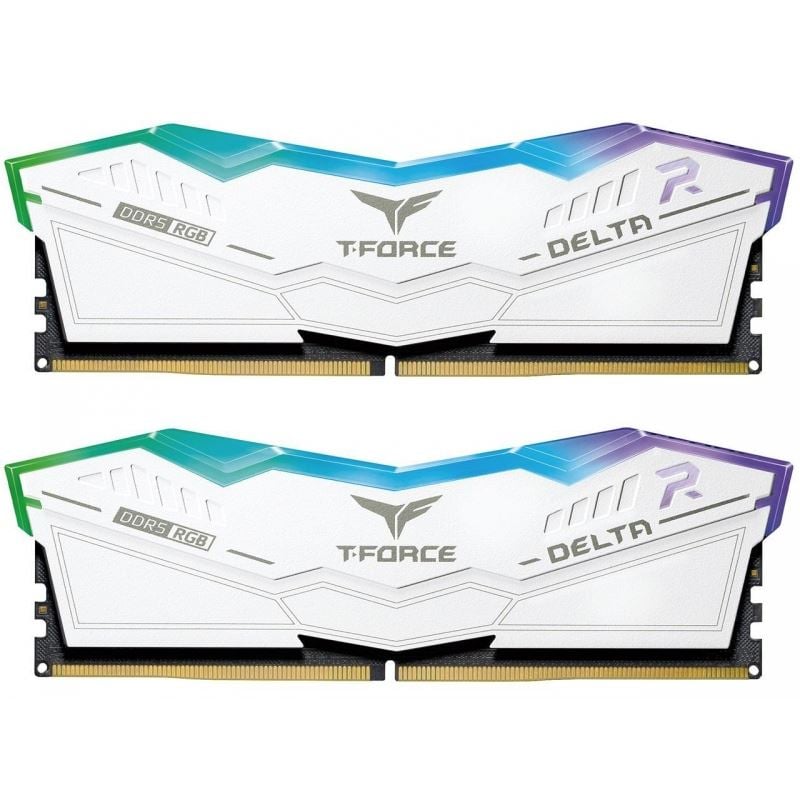 32GB 6400MHz DDR5 RAM Team Group T-Force Delta RGB White CL40 (2x16GB) (FF4D532G6400HC40BDC01) 32GB 6400MHz DDR5 RAM Team Group T-Force Delta RGB White CL40 (2x16GB) (FF4D532G6400HC40BDC01)