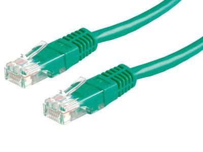 Roline UTP CAT5e patch kábel 0.5m zöld