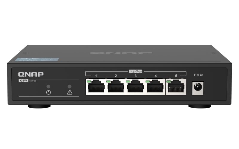 QNAP QSW-1105-5T 5 portos 2.5GbE switch