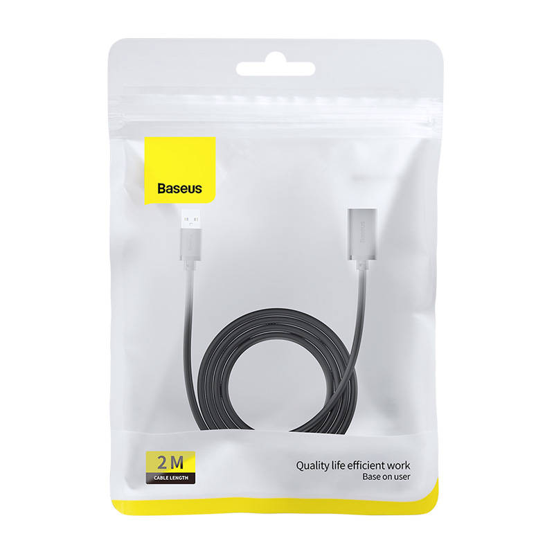 USB 3.0 Extension cable Baseus male to female, AirJoy Series, 2m (black)