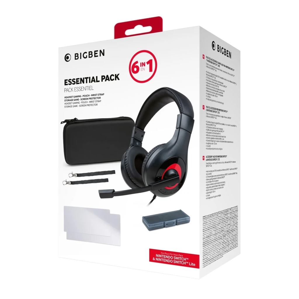 BigBen Nintendo Switch Essential Pack Gamer kiegészítő csomag (SWITCHPACK10) BigBen Nintendo Switch Essential Pack Gamer kiegészítő csomag (SWITCHPACK10)