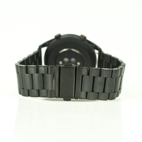 Mybandz klasszikus fém óraszíj 20mm fekete (20SKU460)