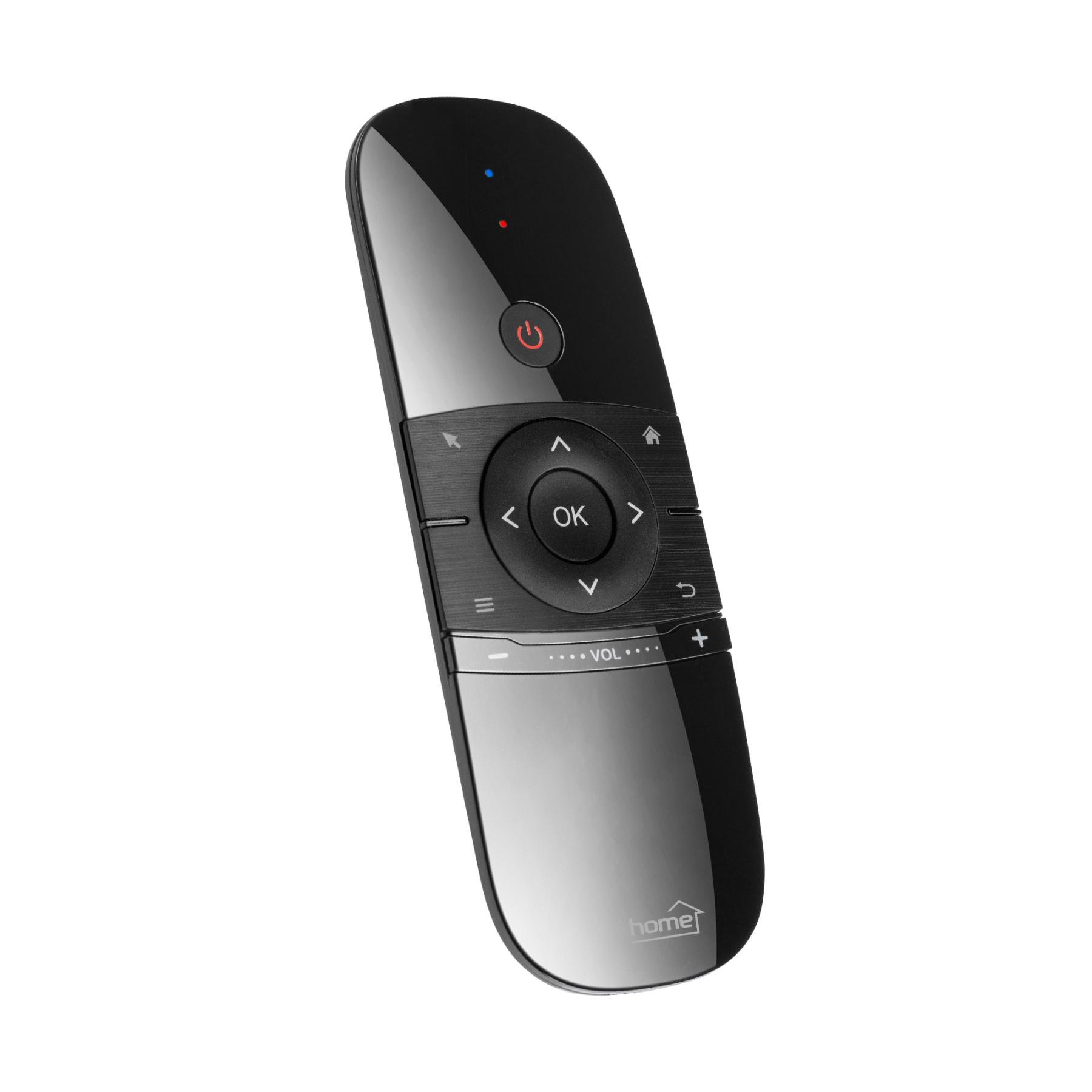 Home SMART távirányító, 3in1, egér, billentyűzet, infra távirányító, tanítható, tölthető, légegér, air mouse (URCAIR1)