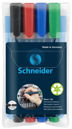 Schneider "Maxx 130" alkoholos marker készlet 4 különböző szín (113094)