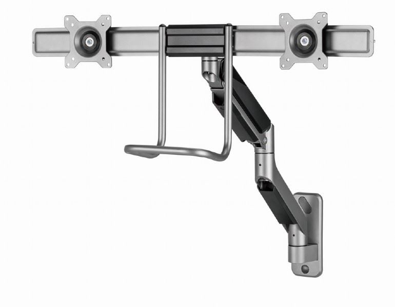 Gembird MA-WA2-02 2 karos fali monitor tartó 17”-32” 