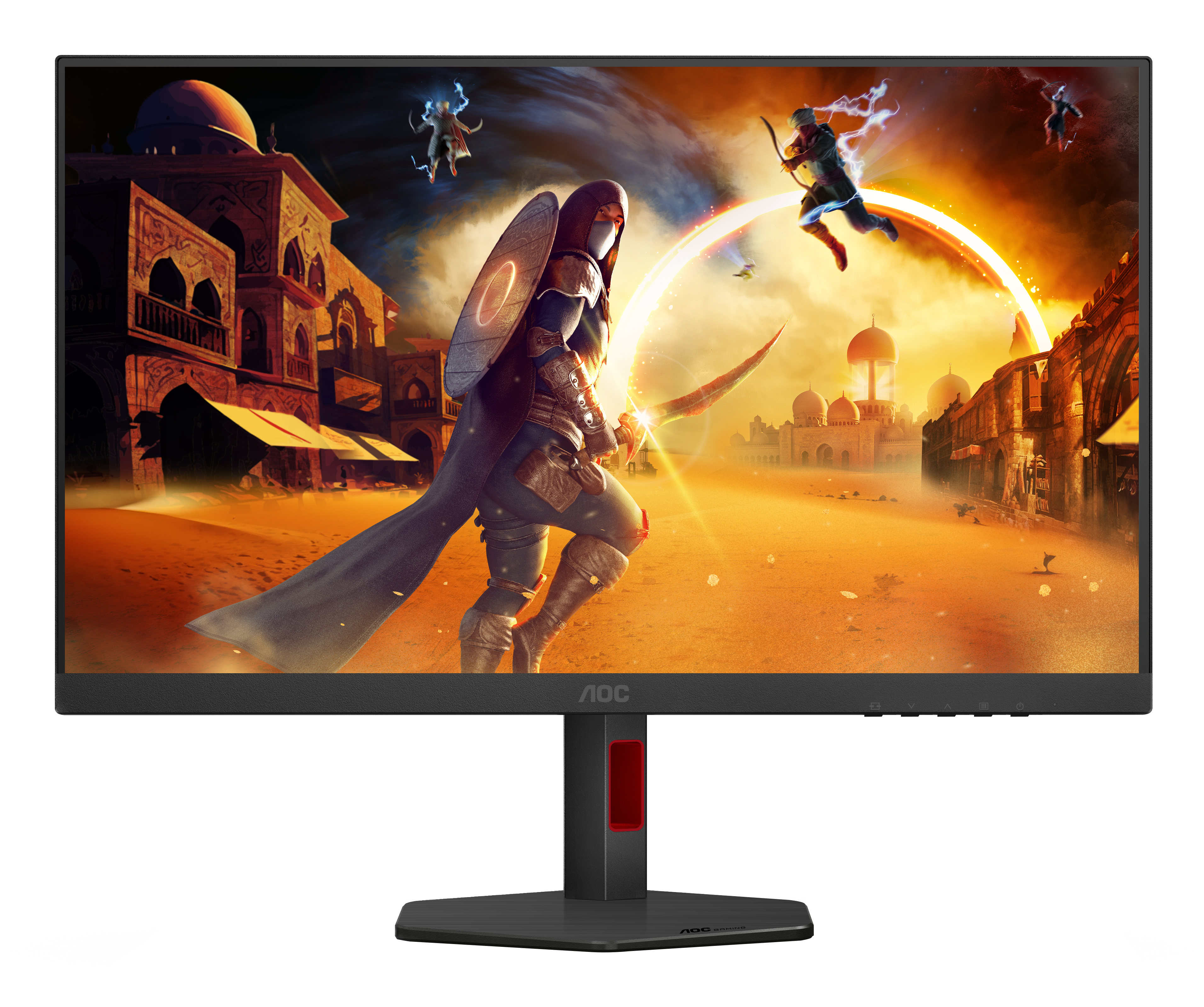 AOC 27" U27G4R Monitor - 3840x2160, 4K, LED, IPS, 160Hz, 1ms, FreeSync, Pivot, Fekete