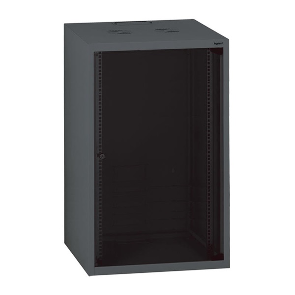 Legrand Linkeo 21U 19" fali Rack szekrény 600x600mm antracitszürke (646215) Legrand Linkeo 21U 19" fali Rack szekrény 600x600mm antracitszürke (646215)