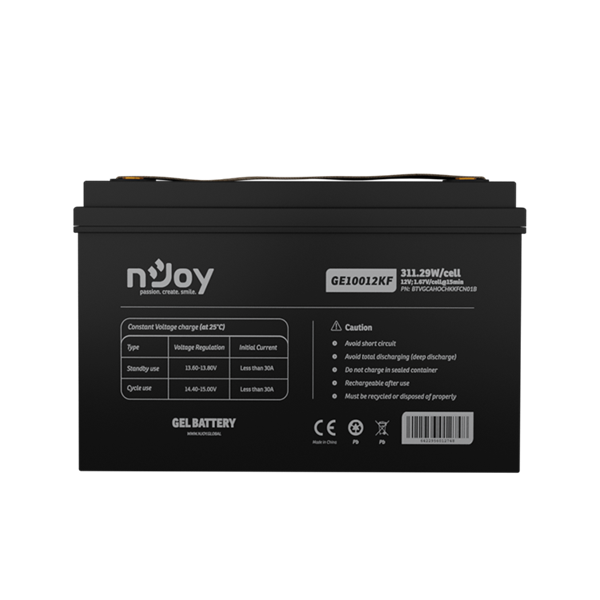 NJOY GE10012KF 12V/100Ah T11 zárt gondozás mentes GEL akkumulátor NJOY GE10012KF 12V/100Ah T11 zárt gondozás mentes GEL akkumulátor