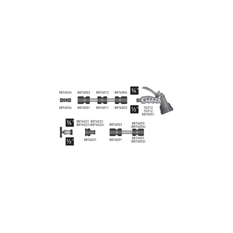 Extol Premium 8876042 ELZÁRHATÓ Y-CSATLAKOZÓ 3/4" sárgaréz