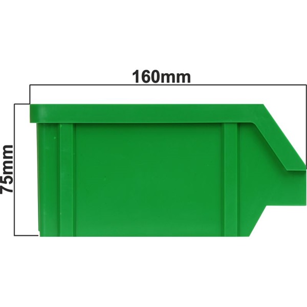 Stalflex BIN-S-G kis méretű tárolódoboz Zöld