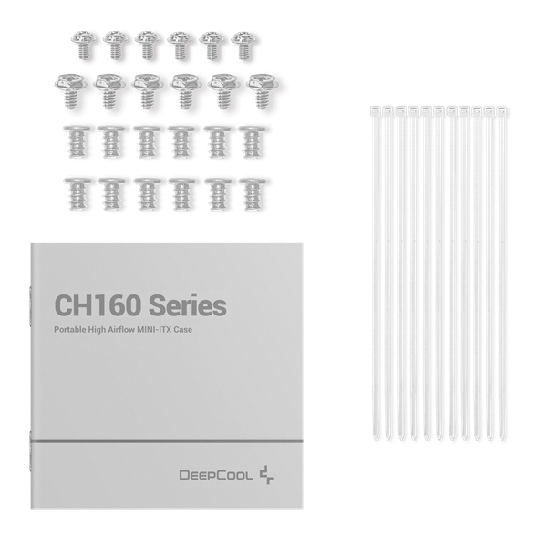 DeepCool CH160 WH  Mini-ITX Számítógépház  Fehér 