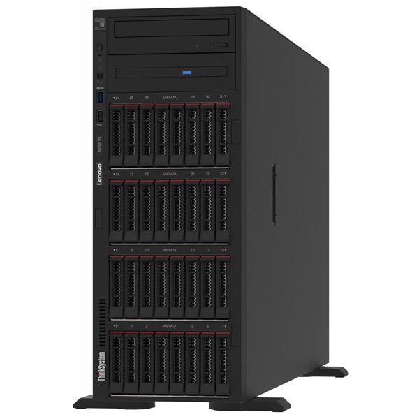 LENOVO torony szerver  ST650 V3 (2.5"), 1x 12C 4510 2.4GHz, 1x32GB, NoHDD, 9350-8i, XCC P, 1x1100W.