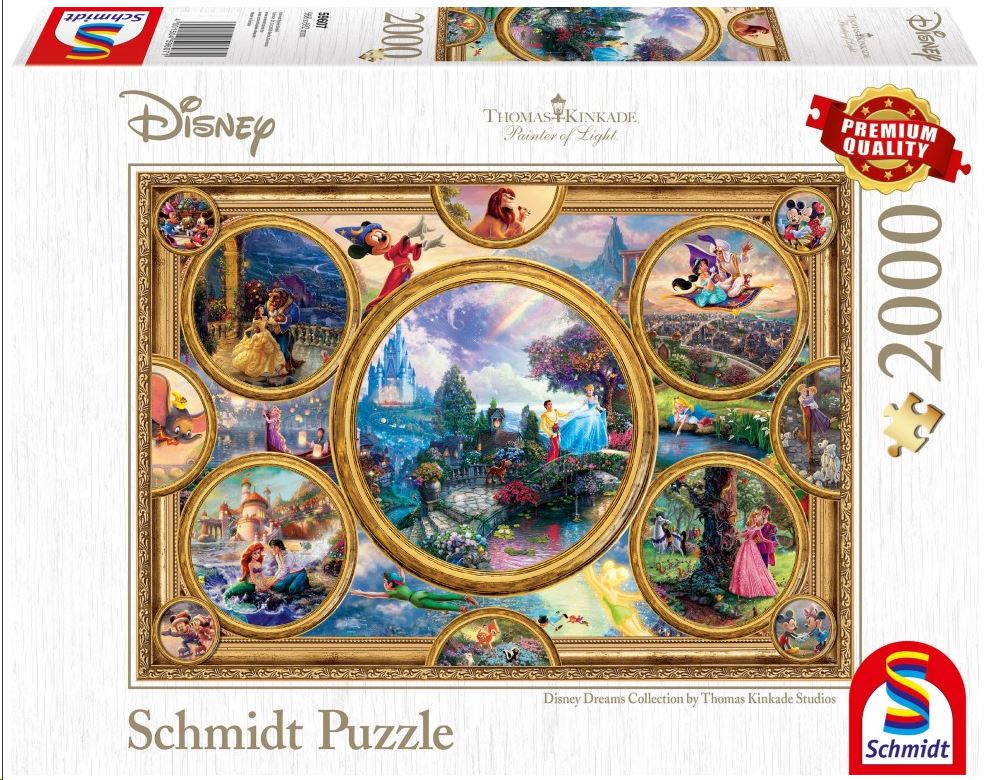 Schmidt Disney álmok, 2000 db-os puzzle (59607, 18748-184) Schmidt Disney álmok, 2000 db-os puzzle (59607, 18748-184)