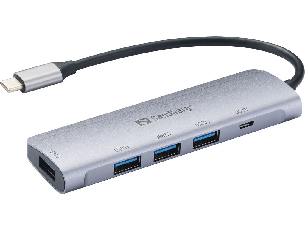 Sandberg 336-20 4 portos Saver USB-C Hub Sandberg 336-20 4 portos Saver USB-C Hub