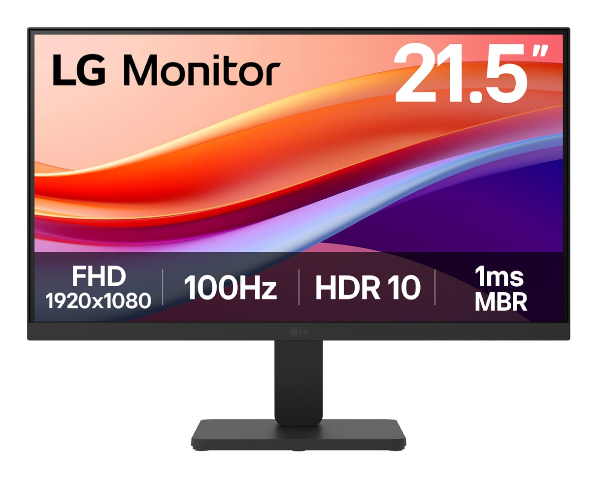 LG 22" 22U401A-B Monitor - 1920x1080, Full HD, IPS, 100Hz, 5ms, Fekete
