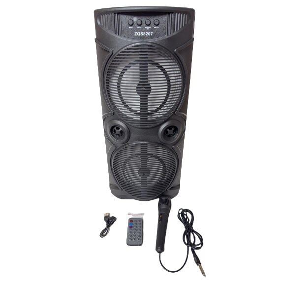 Sing-e ZQS-8207 bluetooth hangszóró távirányítóval és mikrofonnal 12W fekete 
