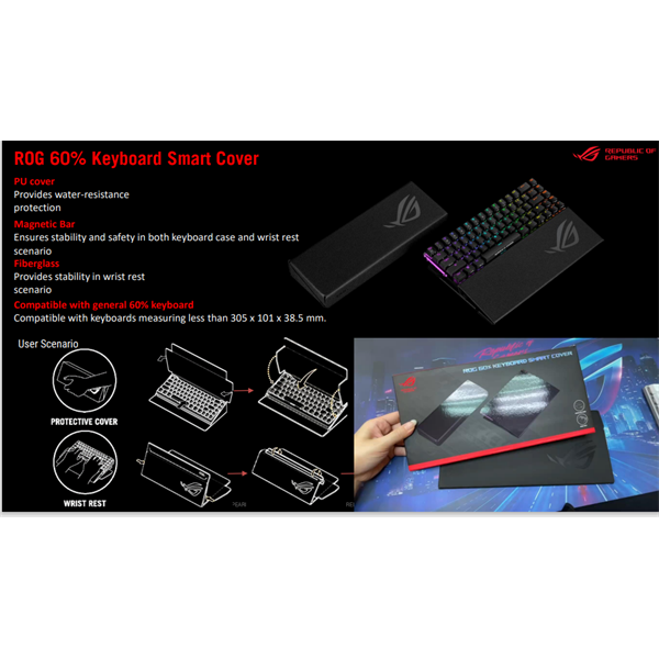 ASUS Billentyűzet Tok SMART COVER, Fekete