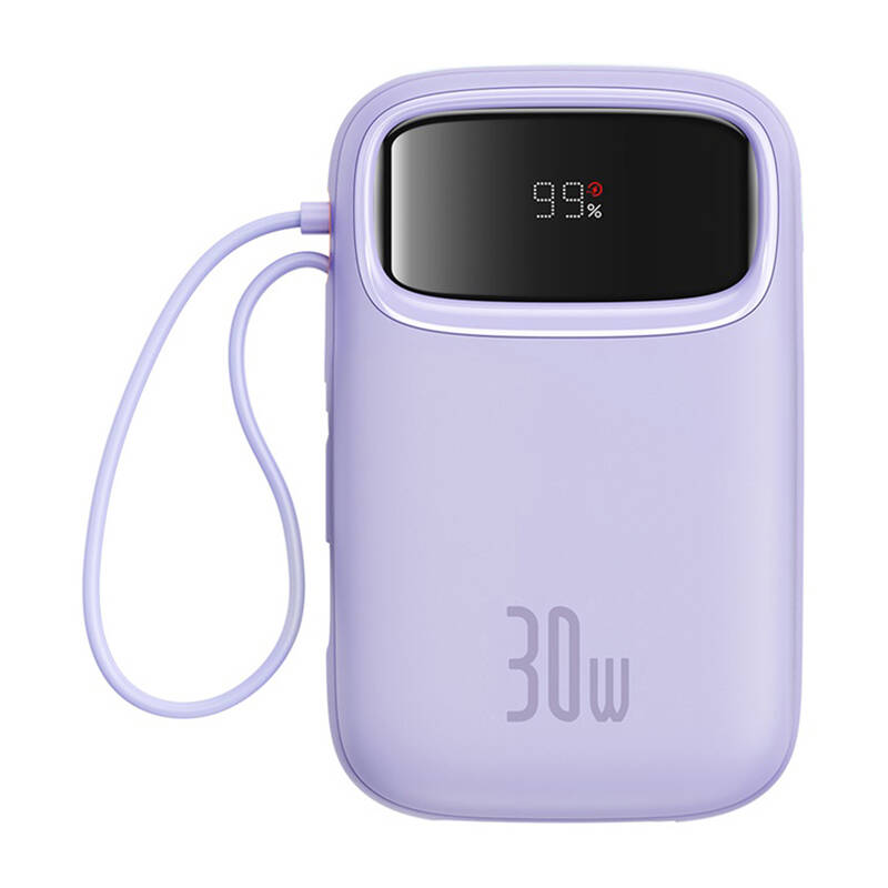 Baseus QPow 2 10000mAh  30W  2xUSB-C powerbank Lila 