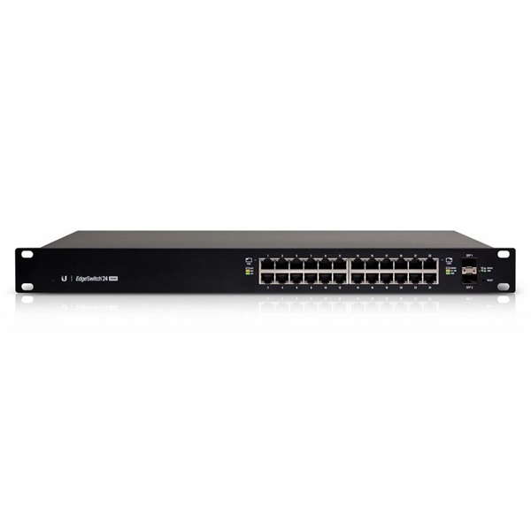 Ubiquiti EdgeSwitch 24xGigabit Ethernet port, 2xSFP port, PoE+, 19" Rackmount, 250W Ubiquiti EdgeSwitch 24xGigabit Ethernet port, 2xSFP port, PoE+, 19" Rackmount, 250W