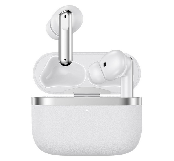 Devia ULTRA1 bluetooth fülhallgató SZTEREO (v5.4, TWS, mikrofon, aktív zajszűrő, bőr hatás + töltőtok) FEHÉR (ST120808)