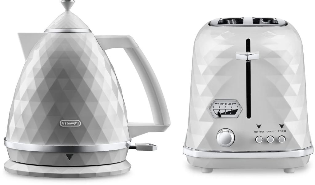 De'Longhi Brillante Exclusive reggeliző kollekció fehér (KBJX2001.W + CTJX2103.W)