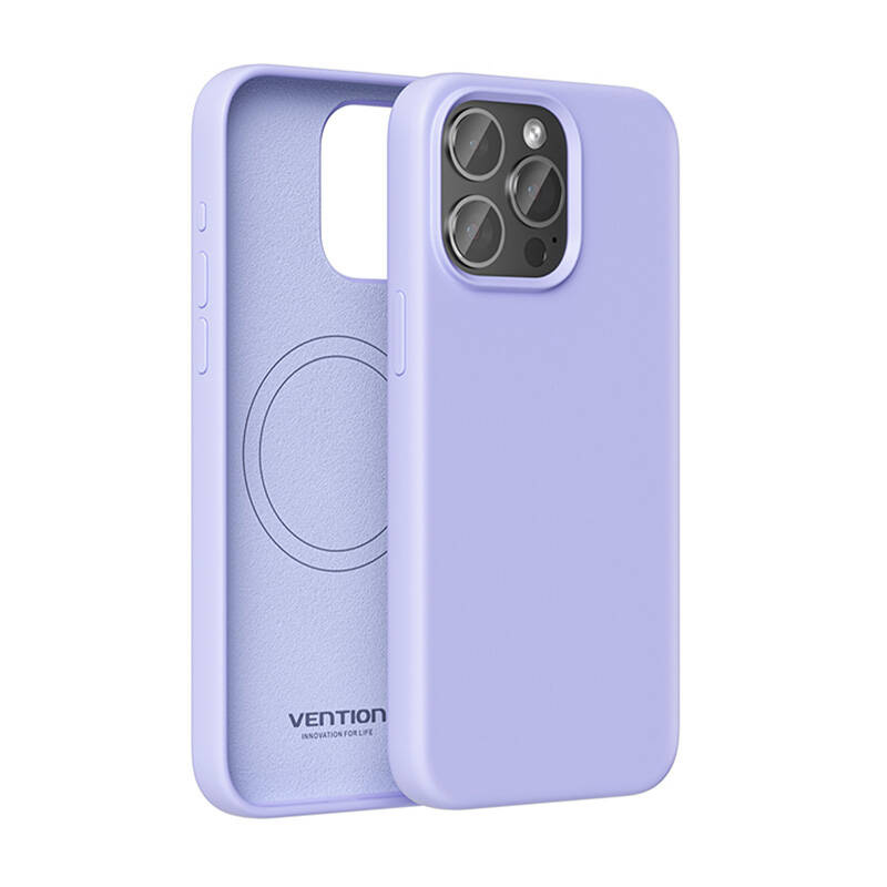 Vention KUFV0-40 szilikon tok iPhone 15 Pro Max készülékhez (lila)