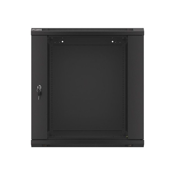 Lanberg 12U 19" fali rack szekrény 600x600mm fekete (WF01-6612-10B)