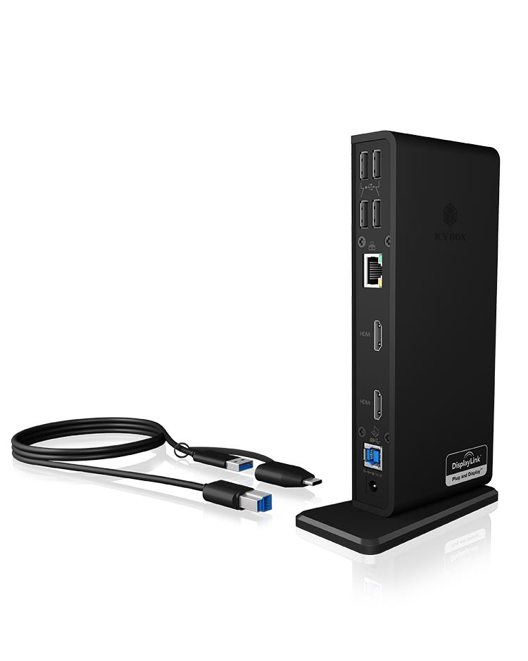 RaidSonic ICY BOX 11-in-1 dokkoló fekete (IB-DK2251AC)