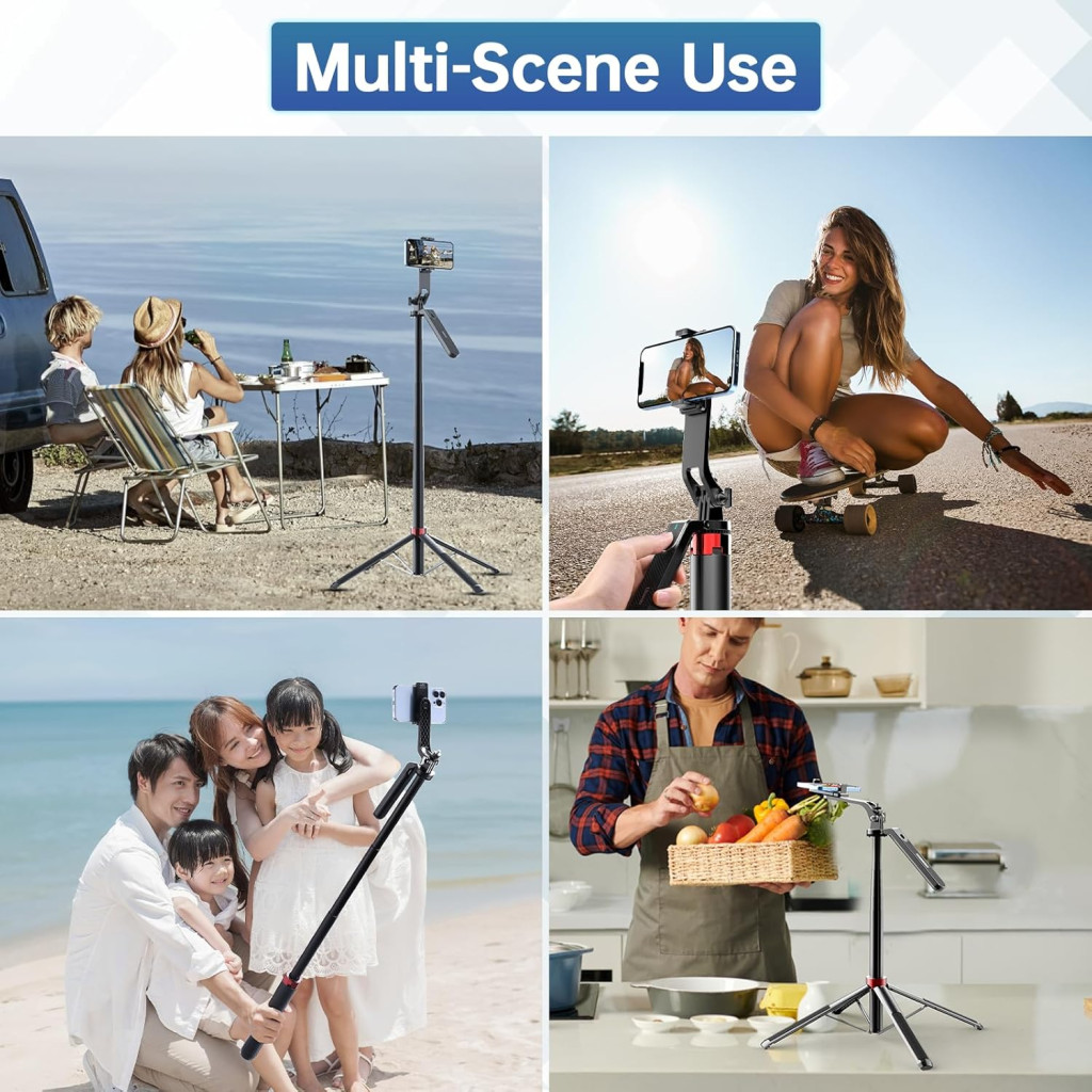 Ulanzi MA09 v2 selfie állvány  monopod telefonokhoz  bluetooth kioldó  180cm max magasság