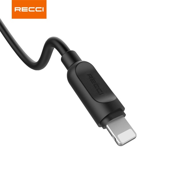 Recci RCL-P200B 2m Lightning - USB fekete adat- és töltőkábel Recci RCL-P200B 2m Lightning - USB fekete adat- és töltőkábel