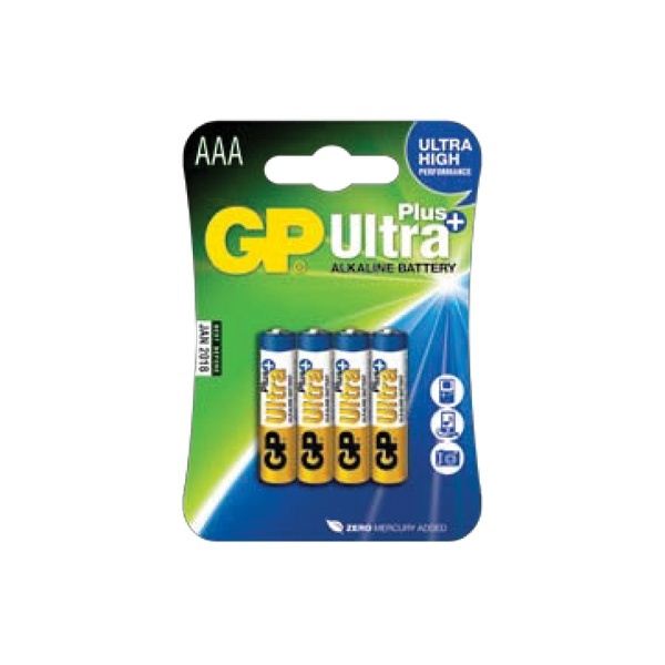 GP 1.5V Ultra Plus alkáli 24AUP mini ceruza (AAA) elem (4db/blister) (ELR03UPC4) GP 1.5V Ultra Plus alkáli 24AUP mini ceruza (AAA) elem (4db/blister) (ELR03UPC4)