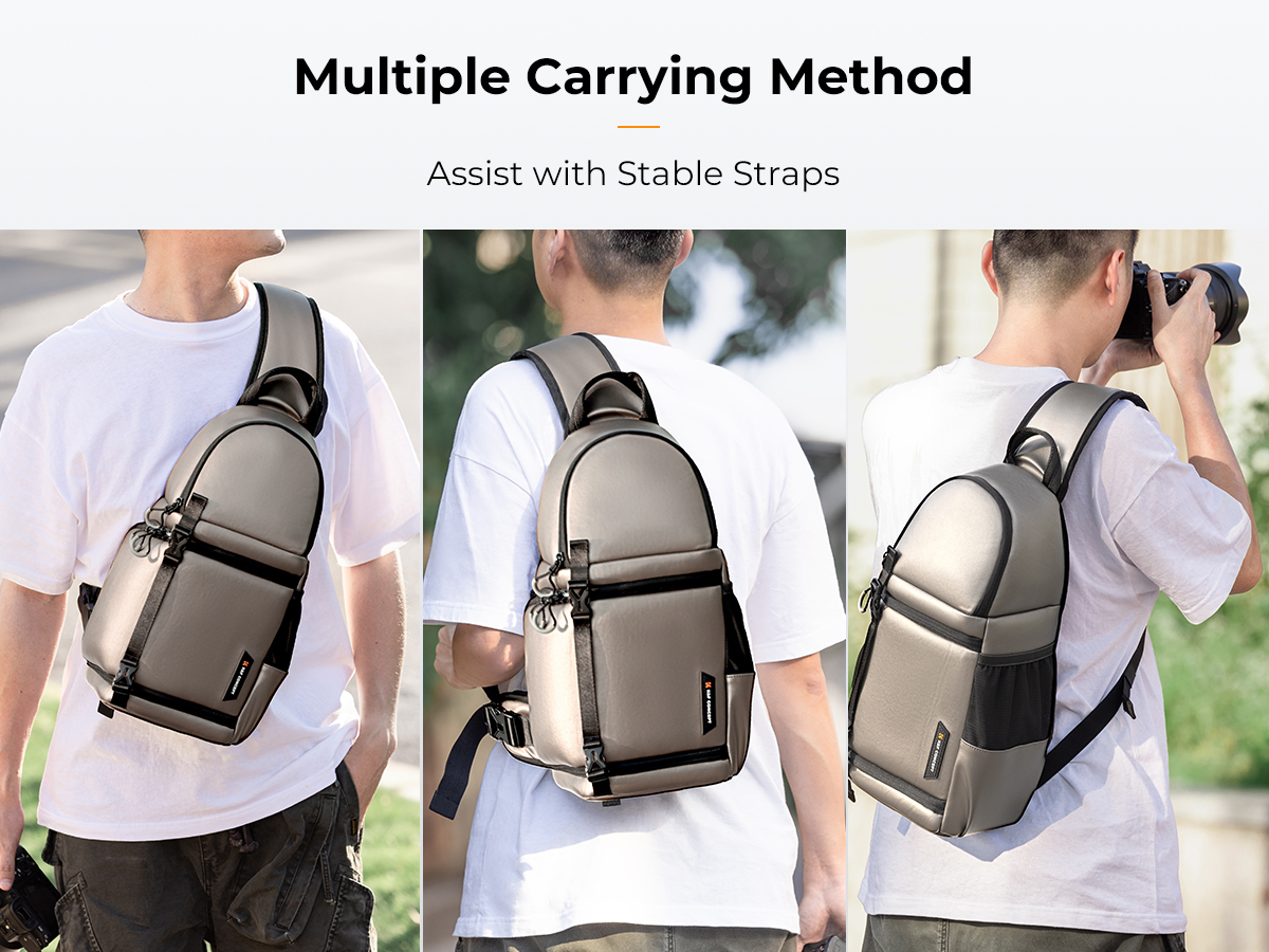 K&F Concept Beta Messenger egyvállas kamera hátizsák 10L, műbőr
