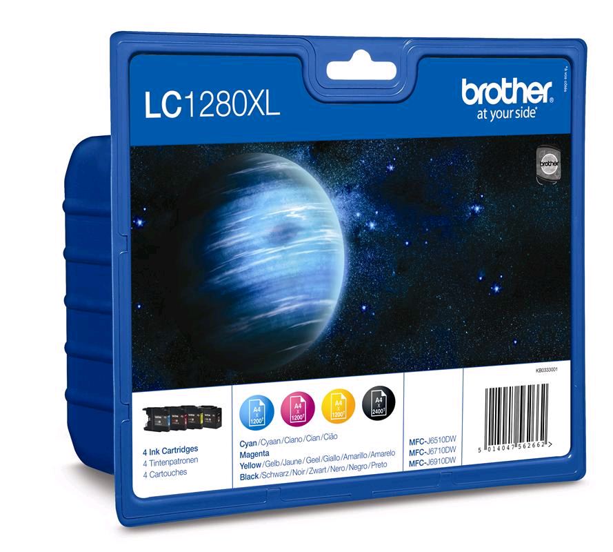 Brother LC1280XLVALBP CMYK multipack tintapatron Brother LC1280XLVALBP CMYK multipack tintapatron