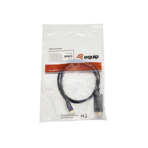 Equip Kábel - (USB-C to HDMI, apa/apa, 4K/30Hz, műanyag burkolat, 1m) (133411)