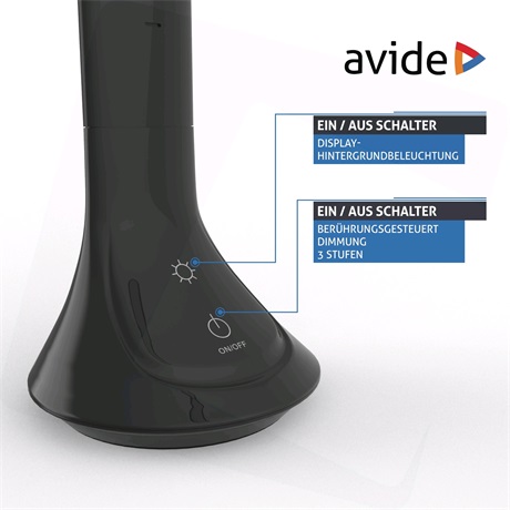 Avide ABLDL-CALENDAR-5W-BL LED ASZTALI LÁMPA NAPTÁR FEKETE 5W