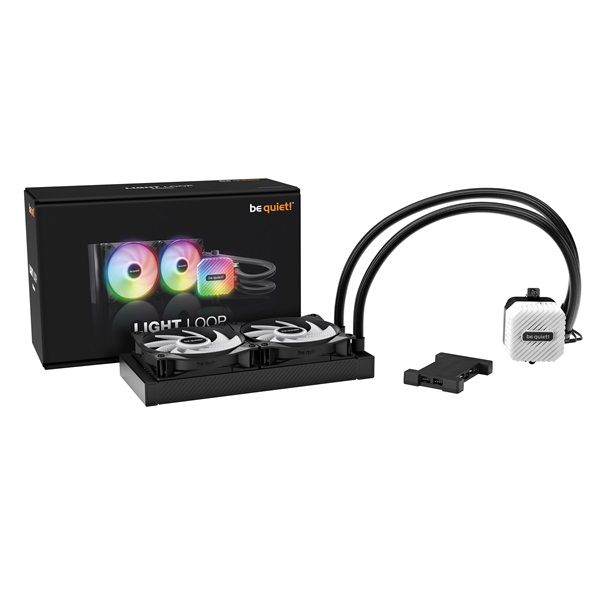 Be Quiet! CPU Water Cooler LIGHT LOOP 240mm Black 2x120mm csatlakozó: 3pin cső hossza: 400mm fekete Be Quiet! CPU Water Cooler LIGHT LOOP 240mm Black 2x120mm csatlakozó: 3pin cső hossza: 400mm fekete